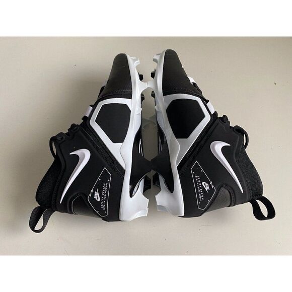 Nike Alpha Menace Pro 3 Mid Football Cleats Men's Black Size 10 CT6649-001 - Picture 7 of 9